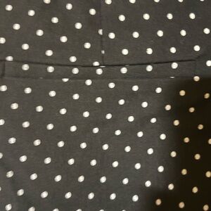 Jules & Leopold Black Polka Dot Straight Leg Pants